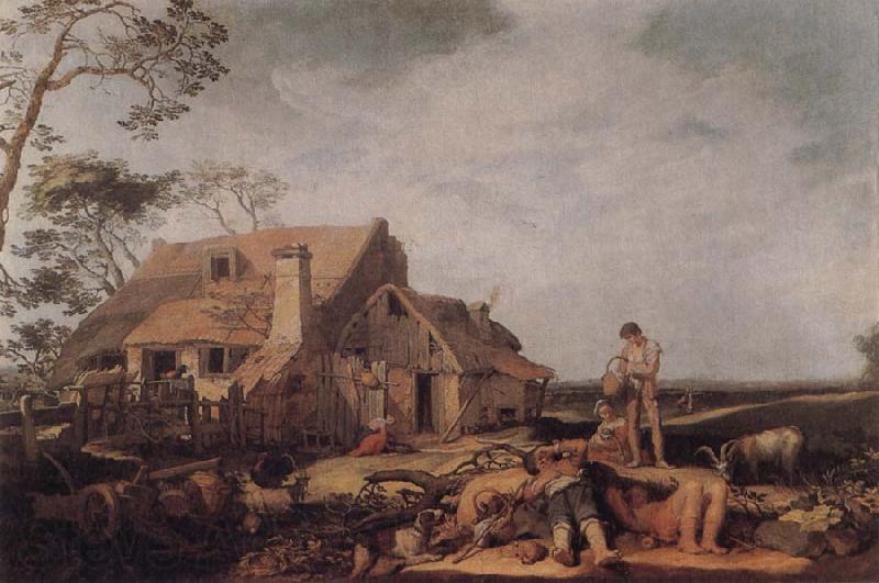 BLOEMAERT, Abraham Landscape with Peasants Resting Spain oil painting art